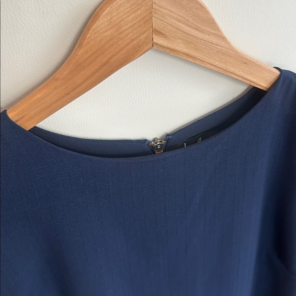 Lulu’s Shift And Shout Navy Short Sleeve Mini Dress Size Small - Picture 6 of 16